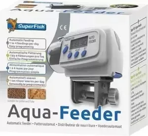 Superfish Aqua Feeder Wit: Programmeerbare Voederautomaat voor Vijvervissen - 4 Voertijden