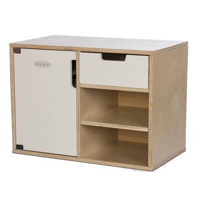 houten keukenkastje met koelkast 36 cm