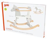 Goki houten hobbelpaard wit - thumbnail