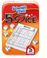 Schmidt 5 Dice dobbelspel in blik - thumbnail