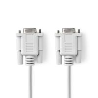 Nullmodemkabel | D-Sub 9-Pins Female - D-Sub 9-Pins Female | 2,0 m | Ivoor - thumbnail