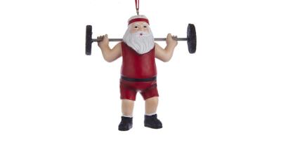 Weightlifter Santa 10,5 cm kerstbal kerst Kurt S. Adler - Kurt s adler Weightlifter Santa 10,5 cm kerstbal kerst Kurt S. Adler - Kurt s adler