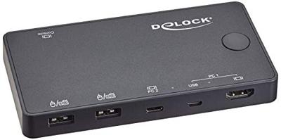 DeLOCK HDMI / USB-C KVM Switch 4K 60 Hz met USB 2.0 kvm-switch