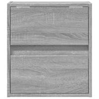 Tv-wandmeubels met LED 2 st 41x31x45 cm grijs sonoma eikenkleur - thumbnail