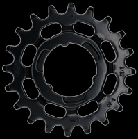 Tandwiel KMC Voor Shimano 20T O-MO Staal 3/32 inch - Zwart - thumbnail