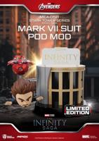 Marvel Mini Egg Attack Figures The Infinity Saga Stark Tower series Tony Stark & Mark VII suit pod mod 12 cm - thumbnail