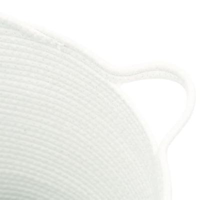 VidaXL Opbergmand ø 38x36 cm katoen wit