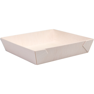 Depa Schaal | hout | vierkant | 170x170x36mm | naturel | 400 stuks Depa Schaal | hout | vierkant | 170x170x36mm | naturel | 400 stuks