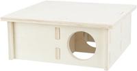 TRIXIE KNAAGDIERHUIS 4 KAMERS ONBEHANDELD HOUT NATUREL 30X30X12 CM - thumbnail