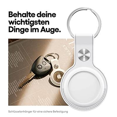 KeyBudz AirTag keyring - White