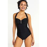 BEACHWAVE corrigerend halter badpak zwart - thumbnail