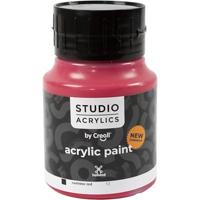Creall Studio Acrylverf, dekkend, carmine red (12), 500 ml/ 1 fles - thumbnail