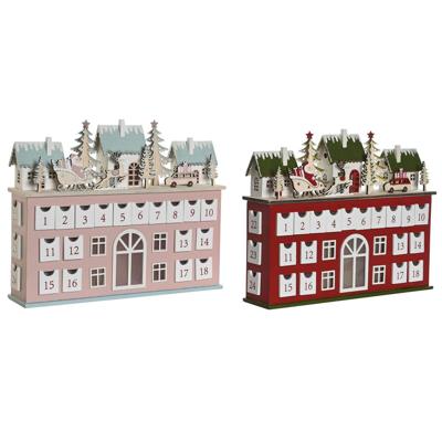 Adventkalender DKD Home Decor Hout 37,5 x 8,5 x 31 cm (2 Stuks)