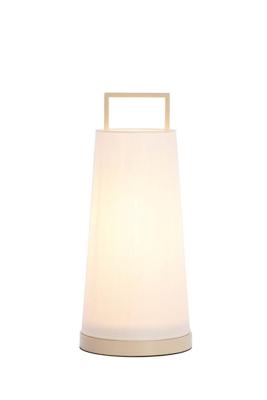 Light & Living Japandi tafellampFyon Ø 20cm crème met wit - 1887743