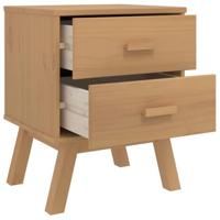 Nachtkastje OLDEN massief grenenhout bruin - thumbnail