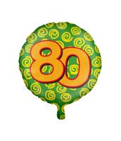 Paperdreams Happy folie ballon - 80 jaar - thumbnail