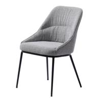 Giga Living - Eetkamerstoel Meridian Mid Grijs Tweed - thumbnail