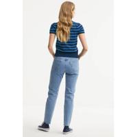 POLO Ralph Lauren gestreepte fijngebreide top blauw - thumbnail