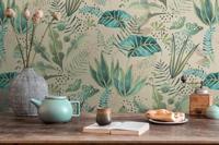 Livingwalls Famous Garden - Beige - Planten - 393484 - thumbnail