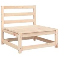 Tuinbank zonder armleuningen met kussens massief grenenhout - thumbnail
