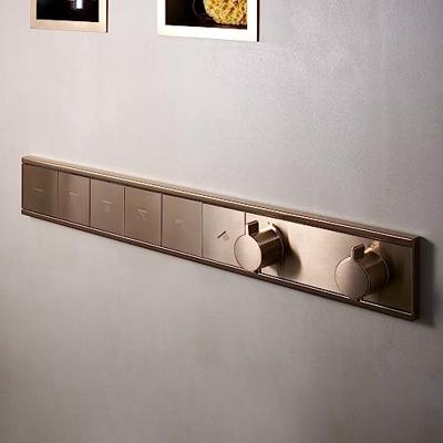 Hansgrohe RainSelect thermostaat inbouw voor 5 functies, Brushed Bronze Hansgrohe RainSelect thermostaat inbouw voor 5 functies, Brushed Bronze