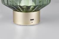 Trio Oplaadbaar tafellampjeLord met groen glas - R57761115 - thumbnail