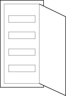 ABN A48UP Verteilerschank, Sicherungskasten Kleine verdeelkast Inhoud: 1 stuk(s)