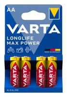 Varta LONGLIFE Max Power AA Bli 4 AA batterij (penlite) Alkaline 2900 mAh 1.5 V 4 stuk(s) - thumbnail