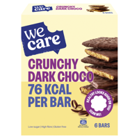 WeCare Crunchy Dark Choco Bars - thumbnail