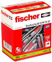 Fischer 557727 DuoSeal Plug 38 mm 6 mm 50 stuk(s) - thumbnail
