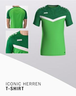 JAKO 6124 T-Shirt Iconic - Zachtgroen/Sportgreen - S