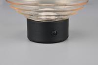 Trio Oplaadbare tafellamp zwartEarl amber glas - R57771113 - thumbnail