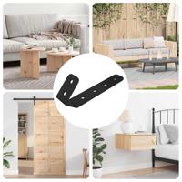 Haken 12 pcs Zwart M5 x 110 mm IJzer - thumbnail