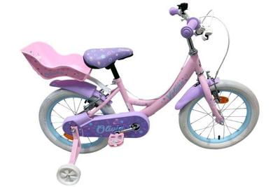 Volare olivia kinderfiets - meisjes - 16 inch - roze - twee handremmen