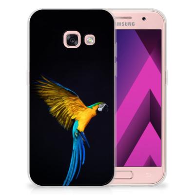 Samsung Galaxy A3 2017 TPU Hoesje Papegaai Samsung Galaxy A3 2017 TPU Hoesje Papegaai