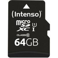 Intenso 64GB microSDXC Performance microSD-kaart 64 GB Class 10 UHS-I Waterdicht - thumbnail