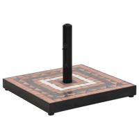 VidaXL Parasolvoet vierkant 12 kg terracottakleurig wit - thumbnail