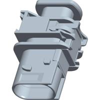 TE Connectivity 1-1670730-1 Female behuizing (board) HDSCS, MCP Totaal aantal polen: 3 Inhoud: 1 stuk(s) - thumbnail