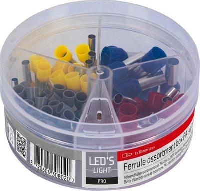 Adereindhulzen assortiment set - 5 Maten van 4mm² tot 16mm²- 225 Stuks