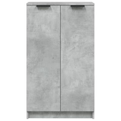 Schoenenkast 59x35x100,5 cm bewerkt hout betongrijs