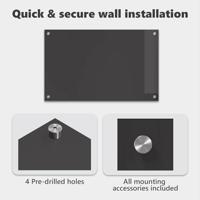 VidaXL Keuken spatscherm donkergrijs 80 x 50 cm gehard glas - thumbnail