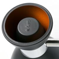 Wandlamp zwart/chroom retro design zwart met chroom accent fitting E14 20049 Spaans Design Faro - thumbnail