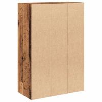 Boekenkast 60,5x30x90 cm bewerkt hout oud houtkleurig - thumbnail