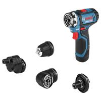 Bosch Professional GSR 12V-15 FlexiClick 06019F6001 Accu-schroefboormachine 12 V 2 Ah Li-ion Incl. 2 accus, Incl. lader, Incl. koffer - thumbnail