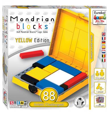 Ah!Ha Games logica-spel Mondriaan Blokken geel 56 delig Ah!Ha Games logica-spel Mondriaan Blokken geel 56 delig