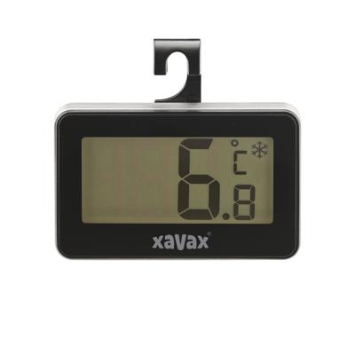Xavax digitale thermometer voor koelkast vrieskast en vrieskist zwart - thumbnail