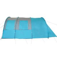 Tunneltent 4-persoons waterdicht blauw - thumbnail