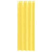 Gordijnen voile met doorvoertules 2 st geel - thumbnail