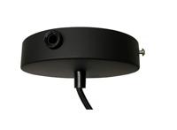 Zwarte hanglamp Nordlux &apos;Alton 35&apos; E27 fitting smokeglas 35 cm - thumbnail