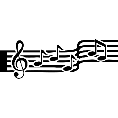 Muzieknoten - Muursticker